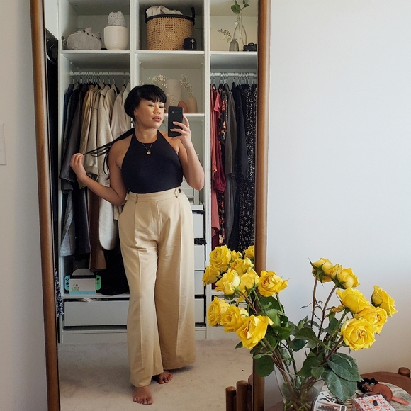 Aritzia Tops - Aritzia Wilfred Halter Bodysuit